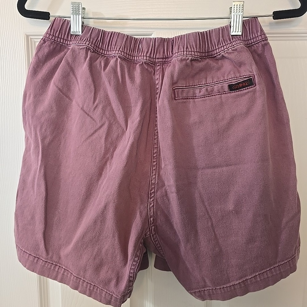 Gramicci Men Small Elastic Waist Climbing Outdoors Hiking Mauve/light Red Shorts - Picture 4 of 6